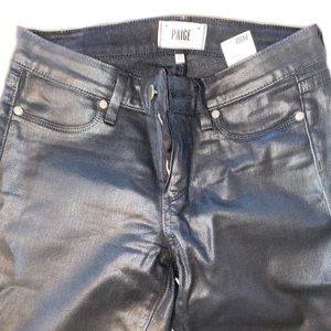 Paige black coated skinny jeans - 27